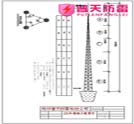 25米独立避雷针塔GJT