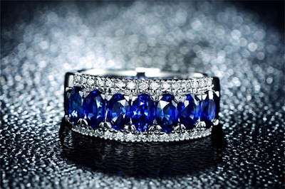 米莱珠宝18K金2.55克拉斯里兰卡蓝宝石结婚定制戒指_珠宝图片-珠宝产品-金投珠宝-金投网